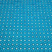  Nappe ronde  sur mesure -  Coton enduit  - Céramique bleu