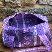 Sac tricot matelassé - Violet - Hauteur 20 cm Longueur 40 cm