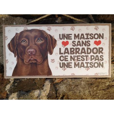 Plaque chien  Labrador 