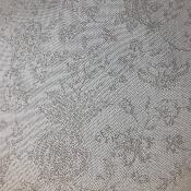 Tissu au mètre - Jacquard enduit - Daya blanc - 175 cm de large