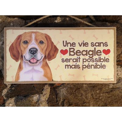 Plaque chien Beagle