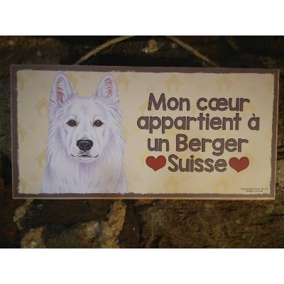 Plaque chien Berger Suisse