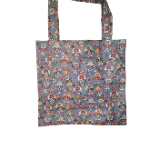 sac de courses - Calaveras gris multi - H 35 x l 38 cm