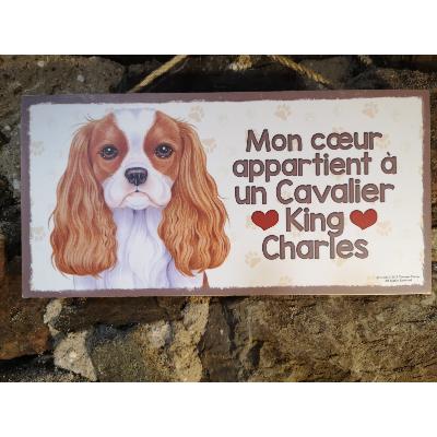 Plaque chien Cavalier king Charles