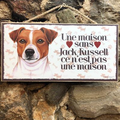 Plaque chien  Jack Russell
