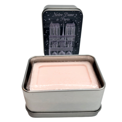Boite  savon décor Notre Dame + savon 100 grs  de Provence Rose
