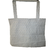 sac de courses - Riad bleu canard - H 37 x l 45 cm