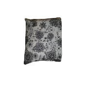 sac de courses - Floral noir/blanc - H 35 x l 40 cm