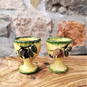 Duo Coquetier collection Olives de Provence 