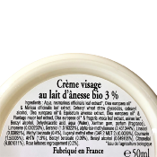 Crème visage au lait d'anesse  BIO 50 ml - Moulin des senteurs
