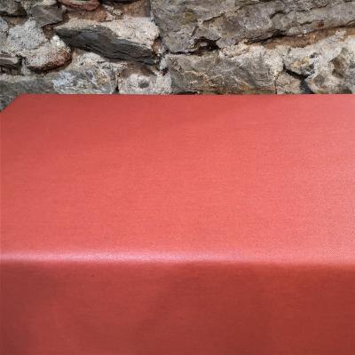 Tissu au mètre - Coton enduit - uni brique - 160 cm de large